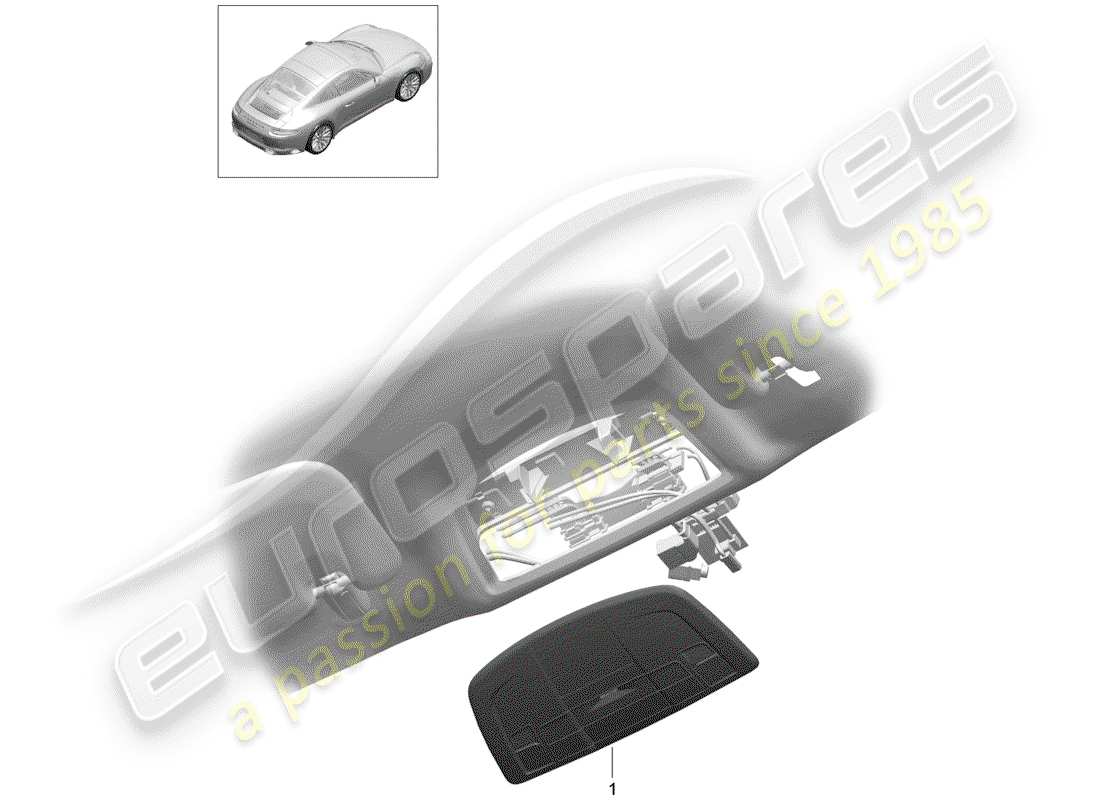 porsche 2020 (991-2) bracket part diagram