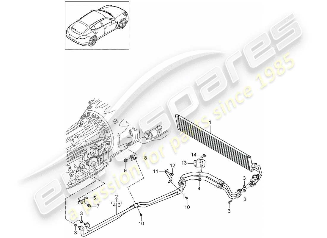 porsche 2010 (panamera 970) tiptronic part diagram