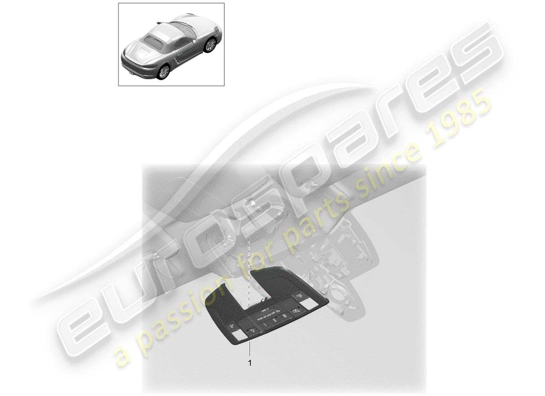 porsche 2018 (718 boxster) bracket part diagram
