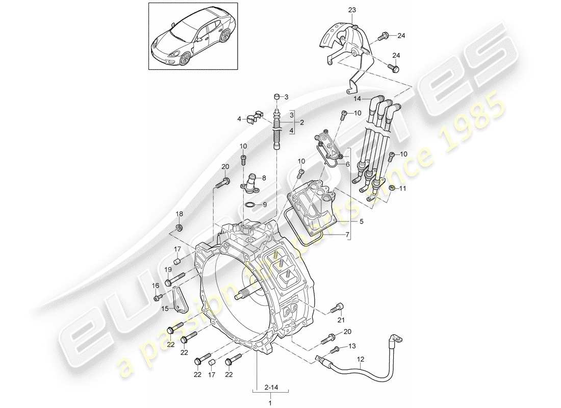 porsche 2015 (panamera 970) hybrid part diagram