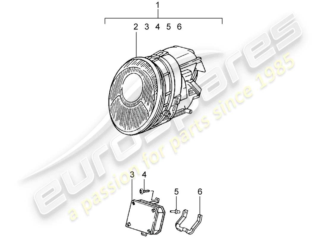porsche classic accessories (2013) headlamp - litronic - technical information - 911(993) - 9415 - attention parts diagram