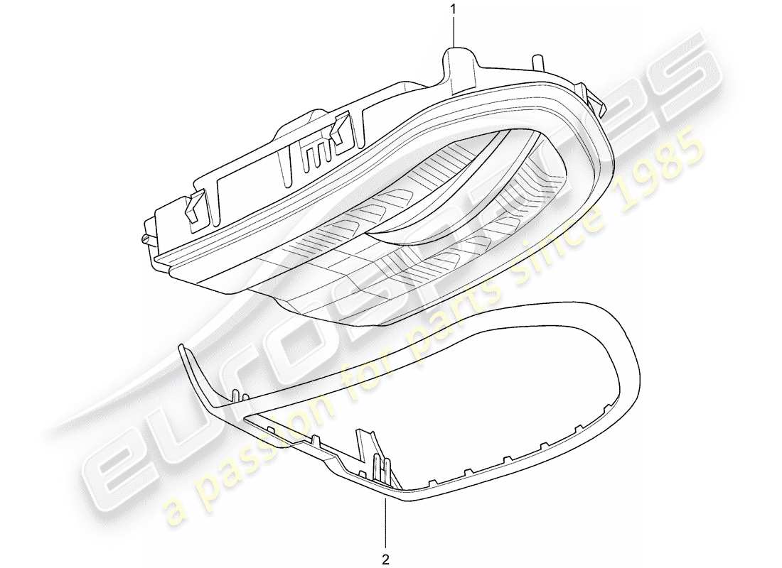 porsche 2010 (panamera 970) bracket part diagram