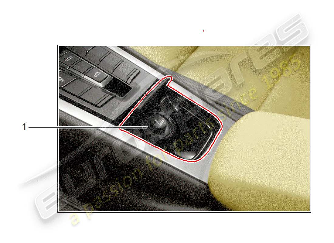 porsche 2012 (tequipment 98x/99x) smoker package part diagram