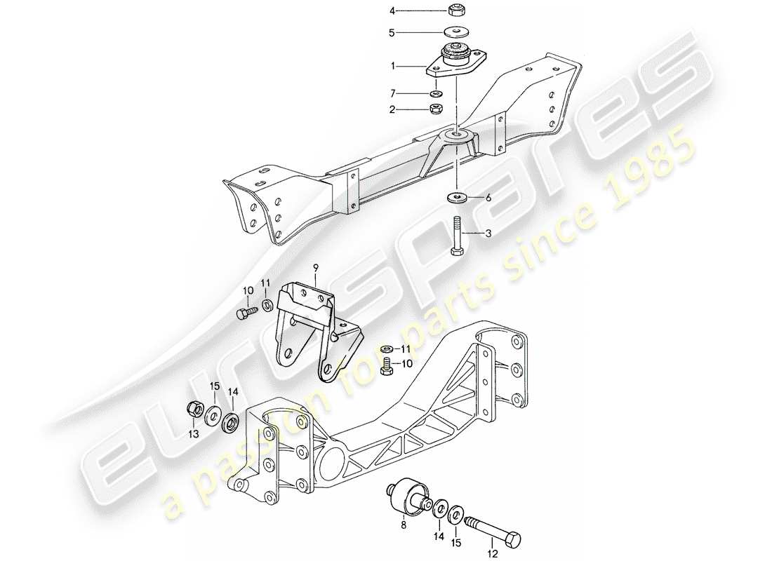 porsche 1988 (959) transmission suspension parts diagram