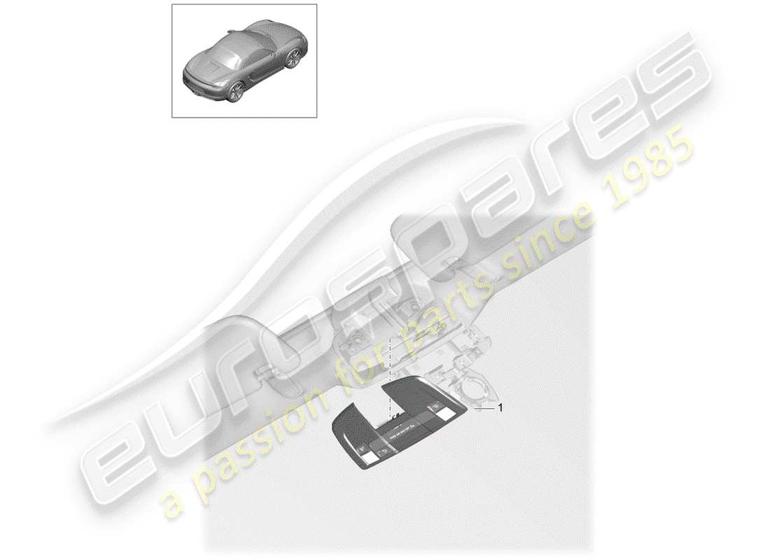 porsche 2012 (981 boxster) bracket part diagram