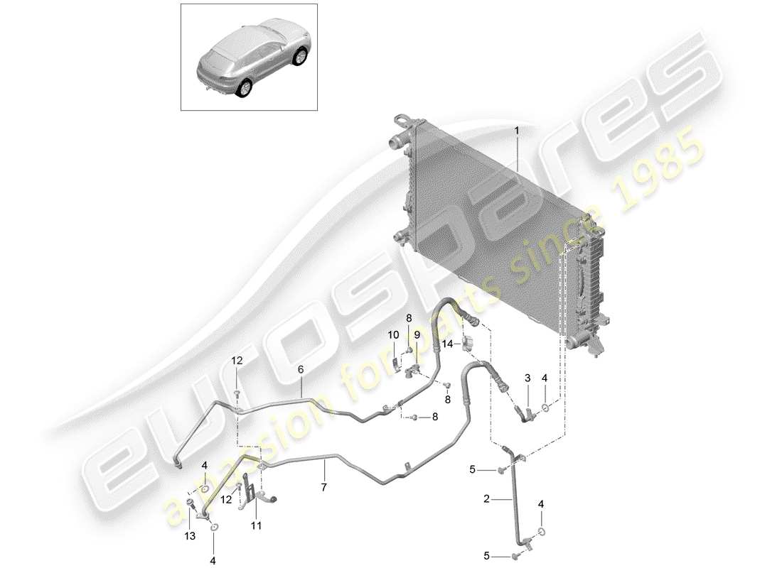 porsche 2016 (macan) - pdk - part diagram