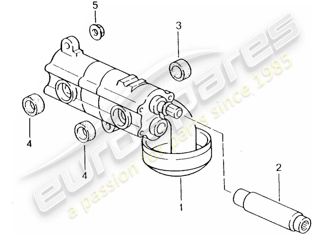 porsche 2002 (996 gt3) oil pump parts diagram
