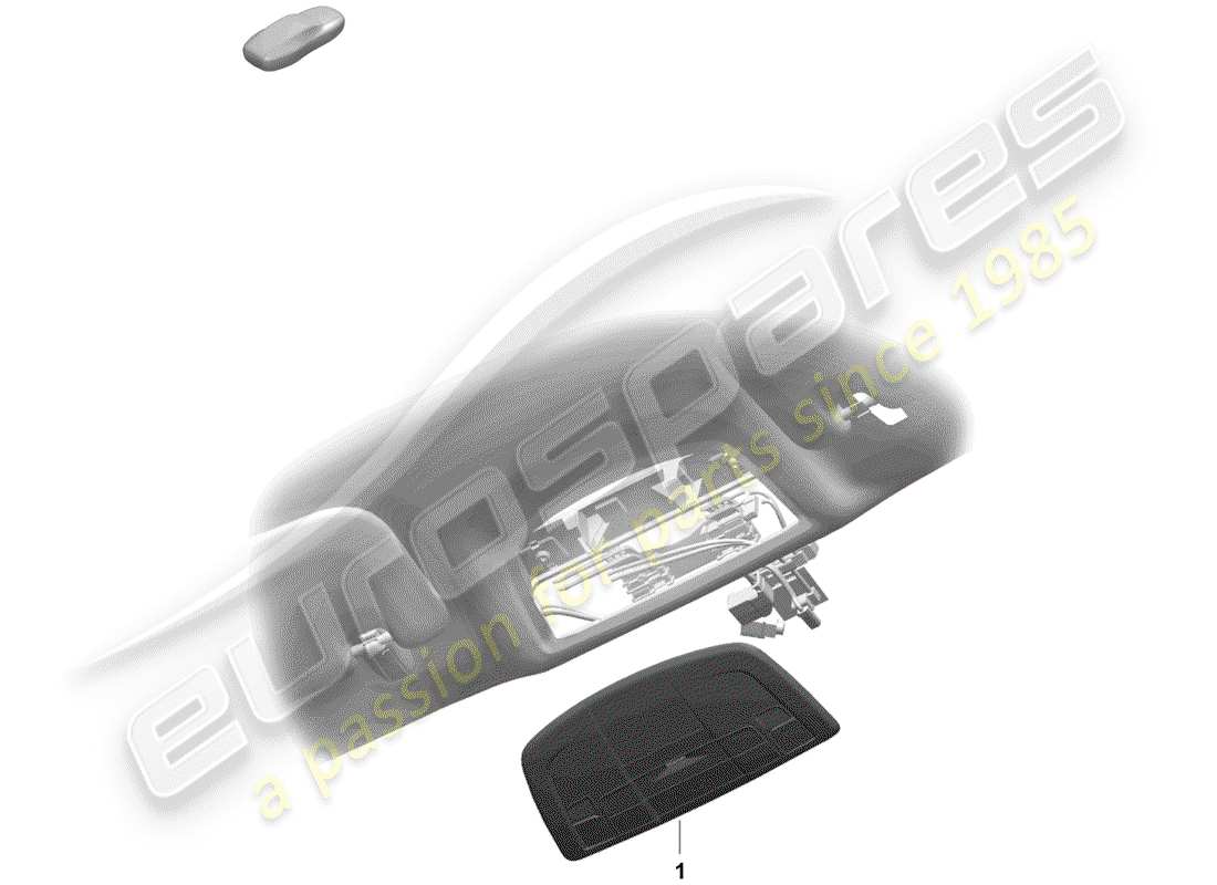 porsche 2020 (718 boxster spyder) bracket part diagram