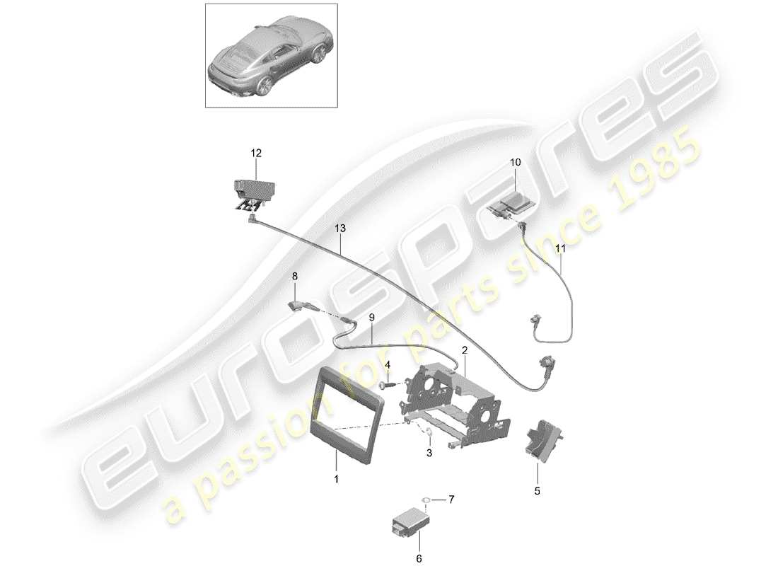 porsche 2014 (991-1 turbo) electric parts for part diagram