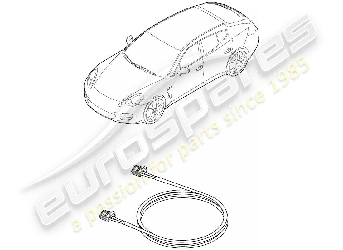 porsche 2016 (panamera 970) light fibre optic parts diagram