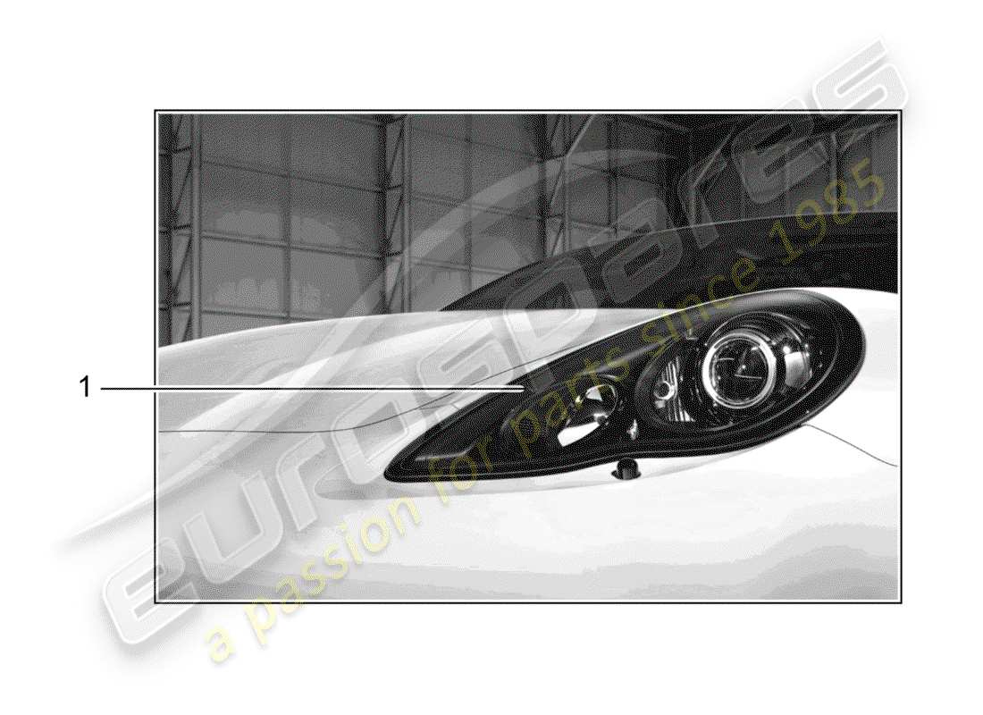 porsche 2016 (tequipment panamera) led headlights (pdls), part diagram