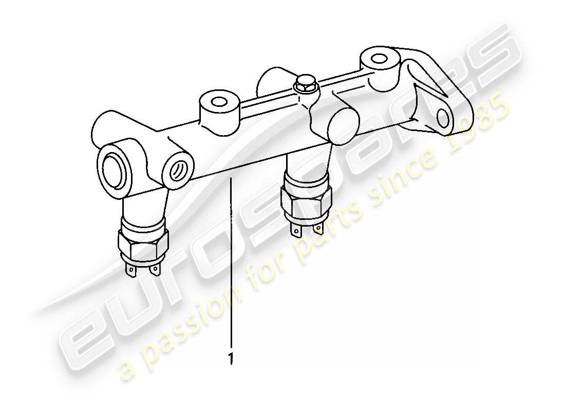 porsche 1978 (924) brake master cylinder parts diagram