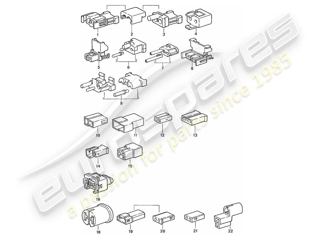 a part diagram from the porsche 944 parts catalogue