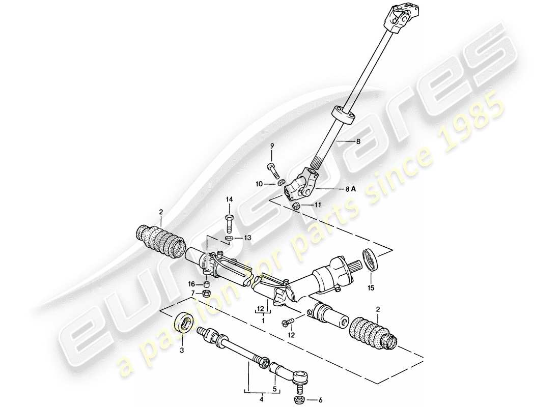 VIEW PARTS DIAGRAMS FROM THE PORSCHE 928 PARTS CATALOGUE a part diagram from the porsche 928 parts catalogue