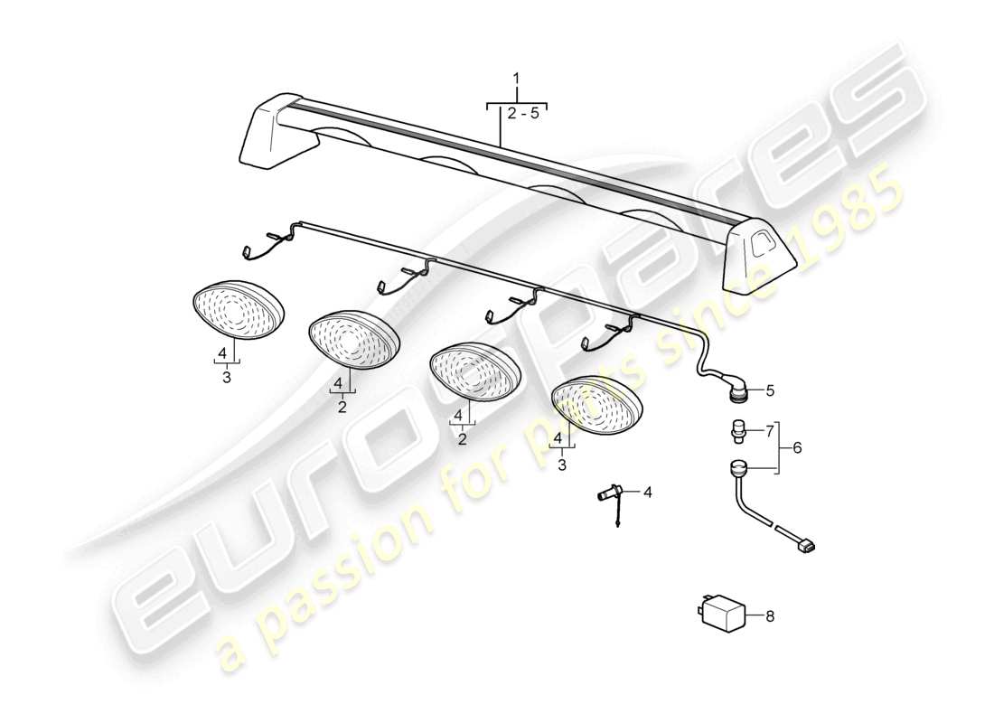 VIEW PARTS DIAGRAMS FROM THE PORSCHE CAYENNE PARTS CATALOGUE a part diagram from the porsche cayenne parts catalogue