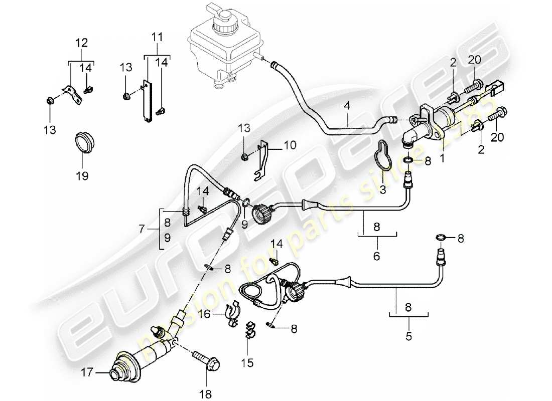 part diagram containing part number 95542310801