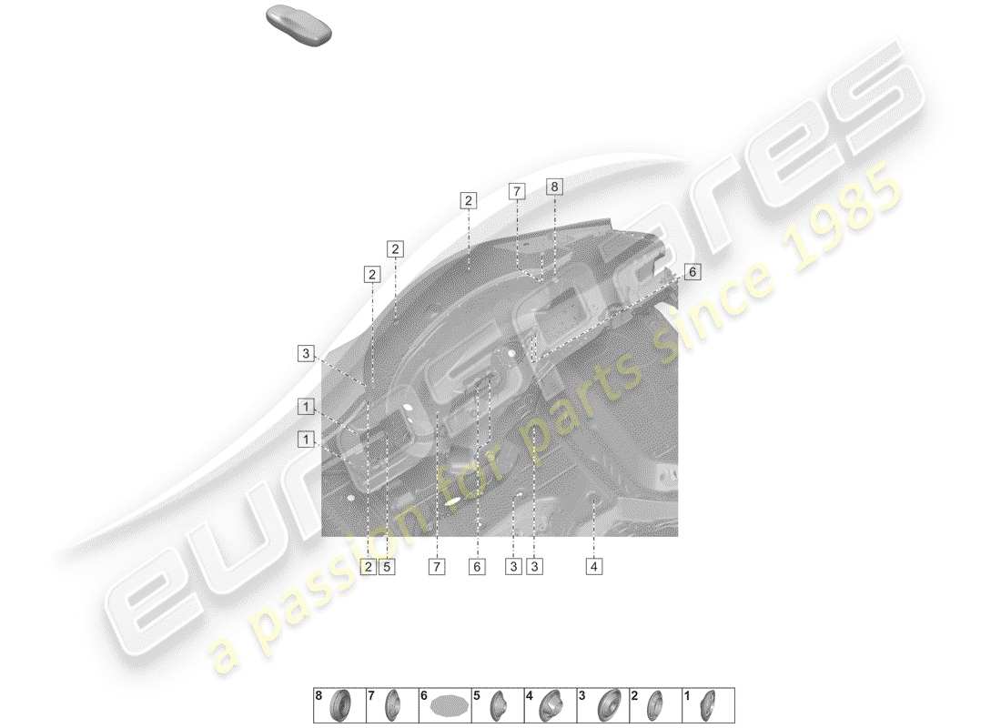 part diagram containing part number 95830149510