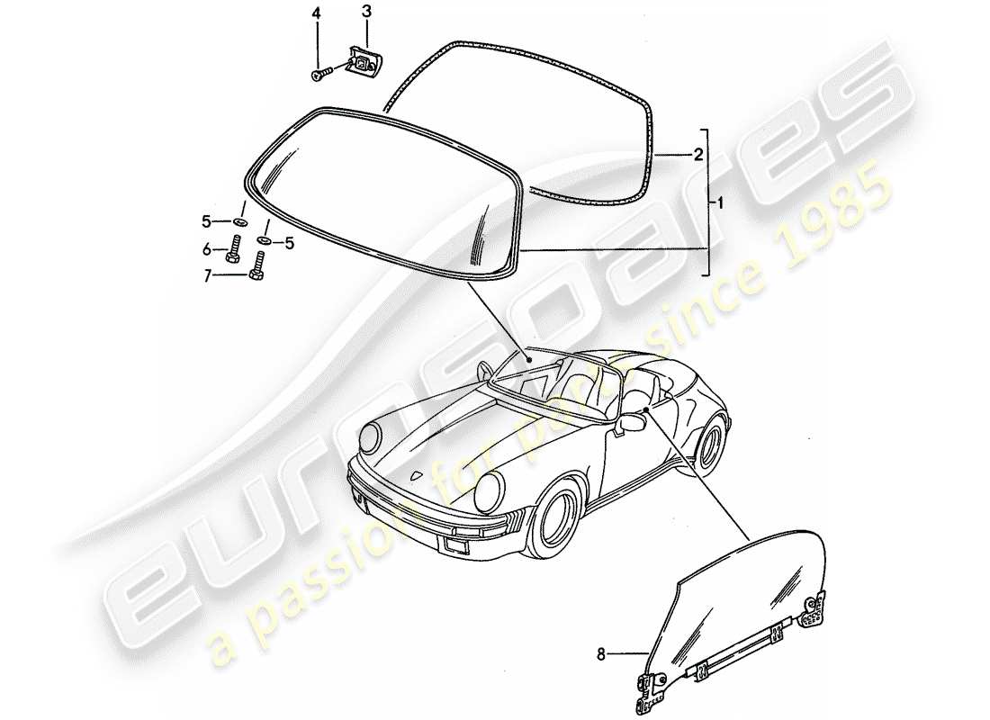 a part diagram from the porsche 1989 (911) parts catalogue