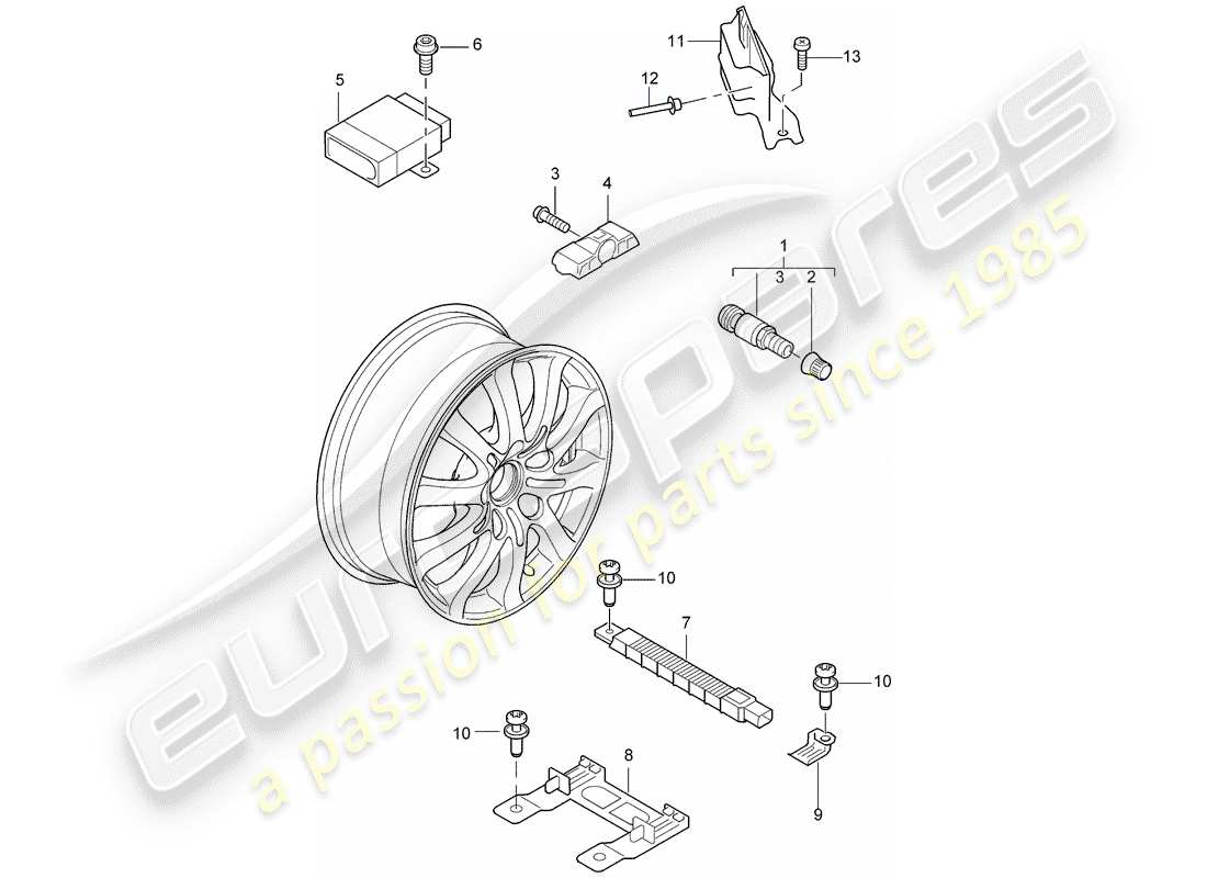 part diagram containing part number 95564711100