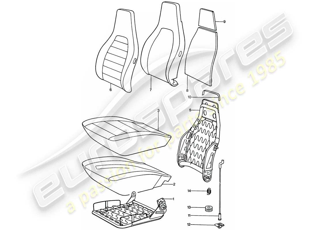 VIEW PARTS DIAGRAMS FROM THE PORSCHE 911 PARTS CATALOGUE a part diagram from the porsche 911 parts catalogue