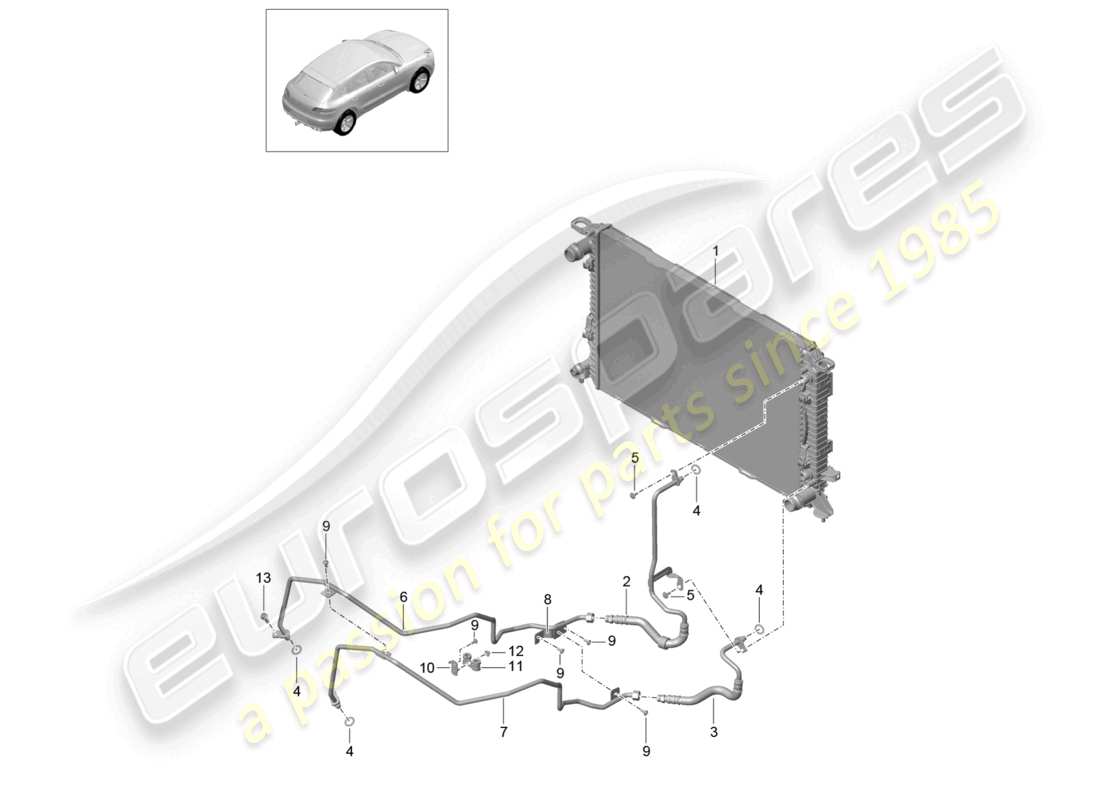 a part diagram from the porsche macan parts catalogue