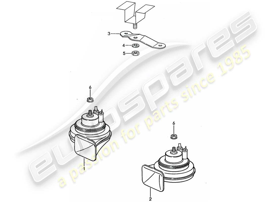 a part diagram from the porsche 968 parts catalogue