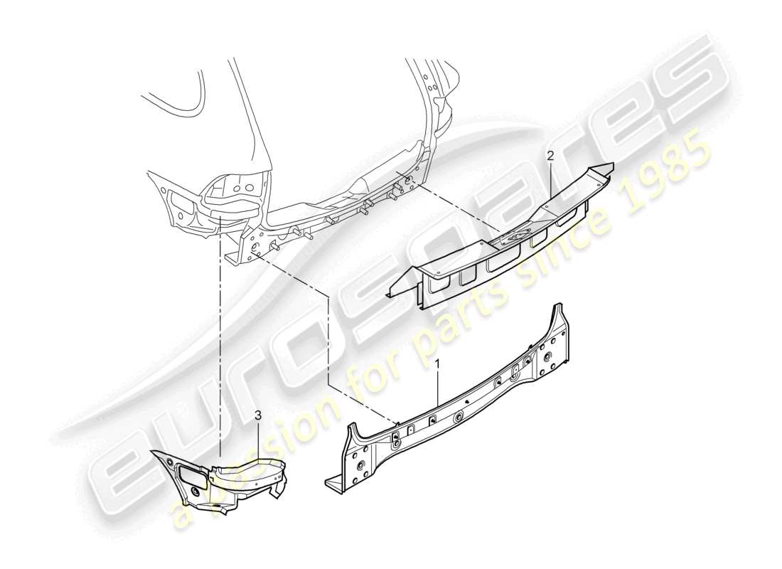 VIEW PARTS DIAGRAMS FROM THE PORSCHE CAYENNE PARTS CATALOGUE a part diagram from the porsche cayenne parts catalogue