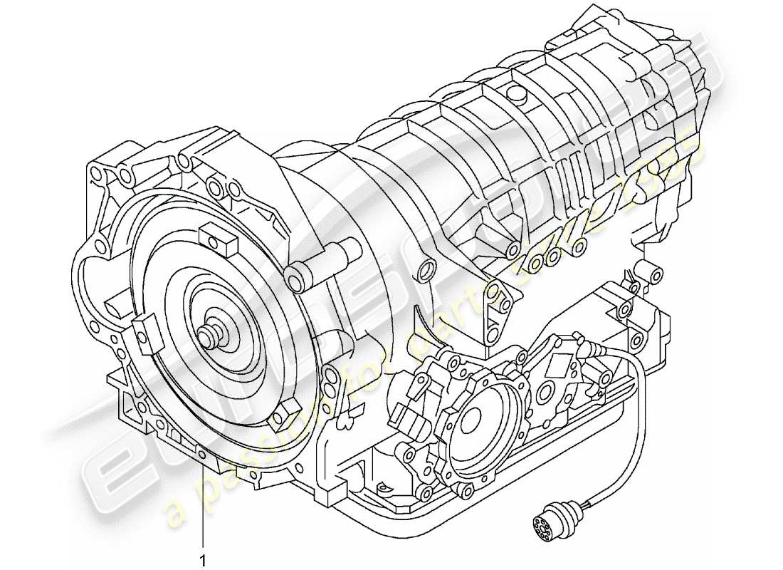a part diagram from the porsche 2001 (refurbished and exchange catalogue) parts catalogue