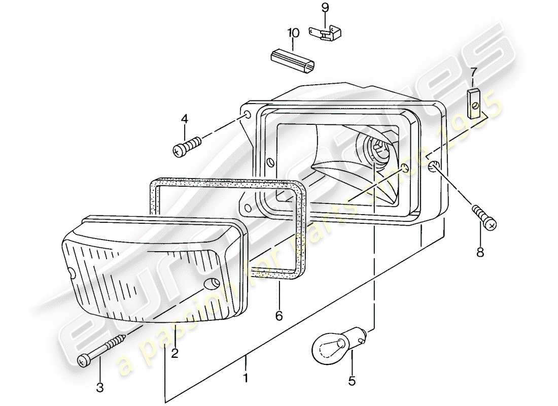 VIEW PARTS DIAGRAMS FROM THE PORSCHE 944 PARTS CATALOGUE a part diagram from the porsche 944 parts catalogue
