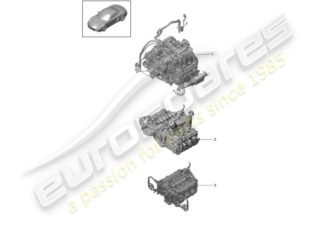 a part diagram from the porsche boxster parts catalogue