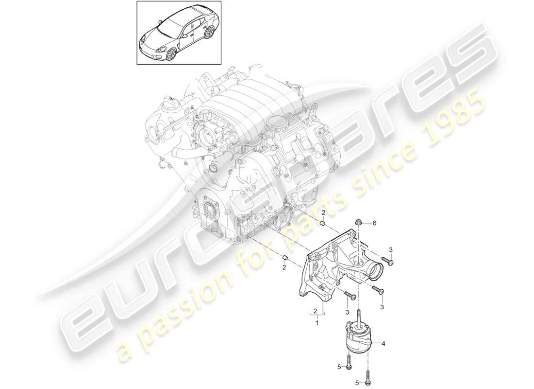 VIEW PARTS DIAGRAMS FROM THE PORSCHE PANAMERA PARTS CATALOGUE a part diagram from the porsche panamera parts catalogue