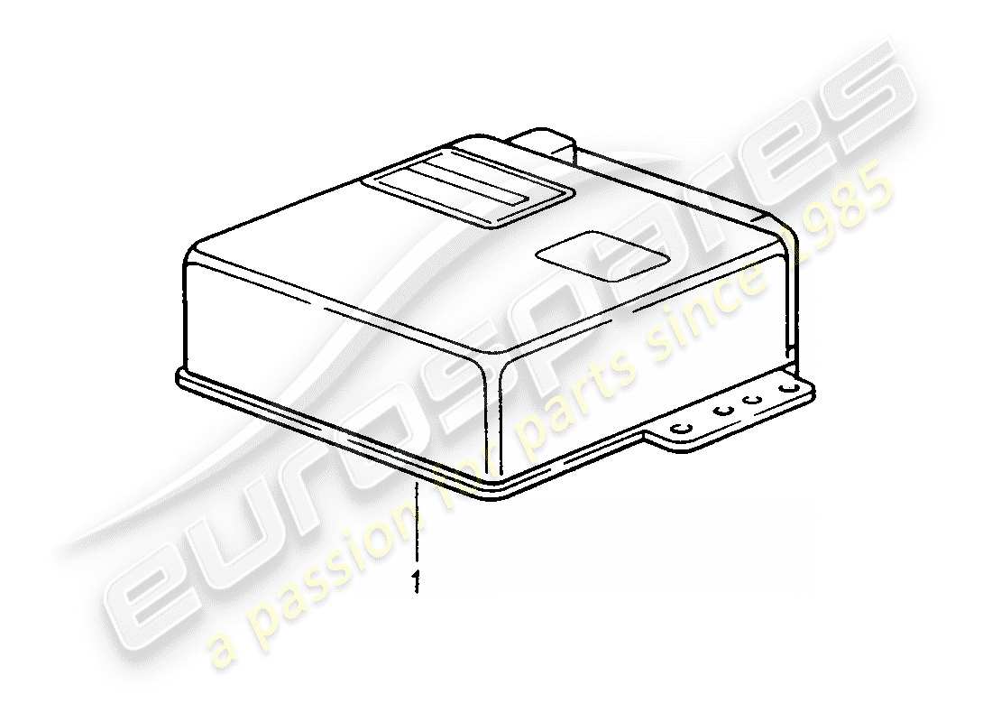 a part diagram from the porsche accessories and tequipment parts catalogue