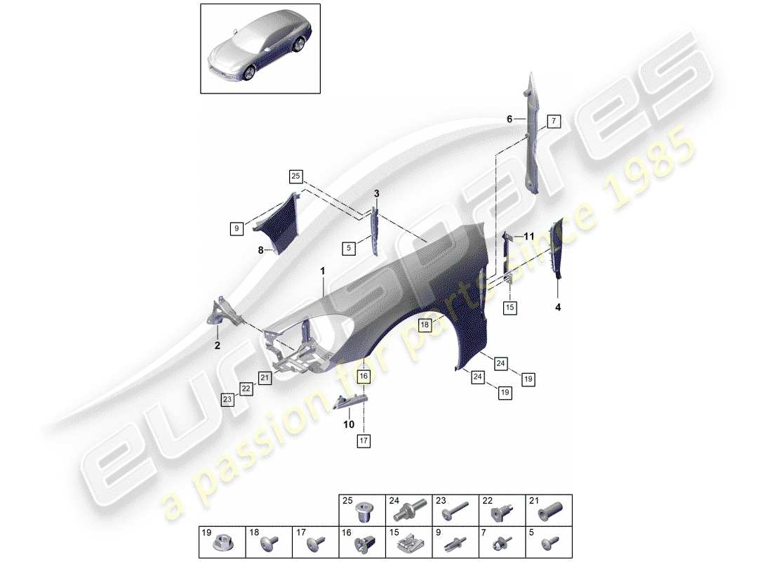 part diagram containing part number 971854776b