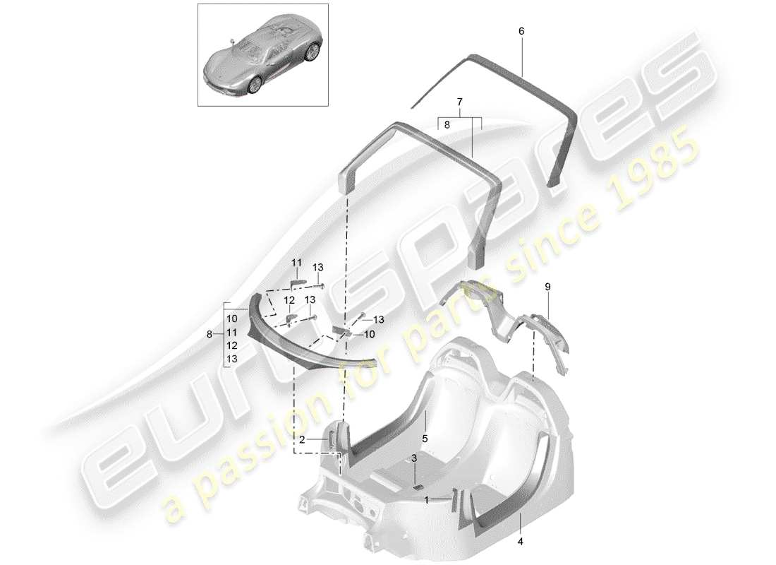 part diagram containing part number 91855261701