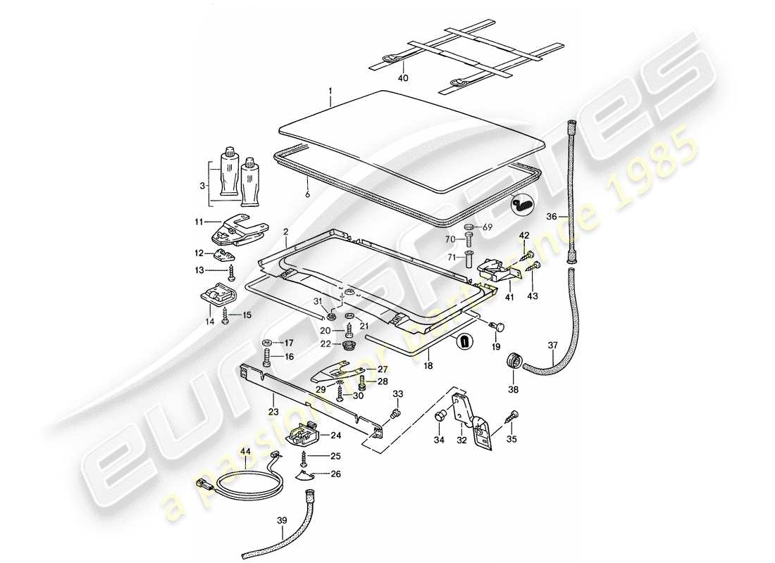 a part diagram from the porsche 1990 (944) parts catalogue