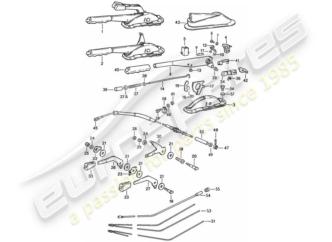 a part diagram from the porsche 911 parts catalogue