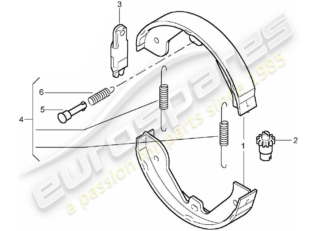 a part diagram from the porsche cayenne parts catalogue