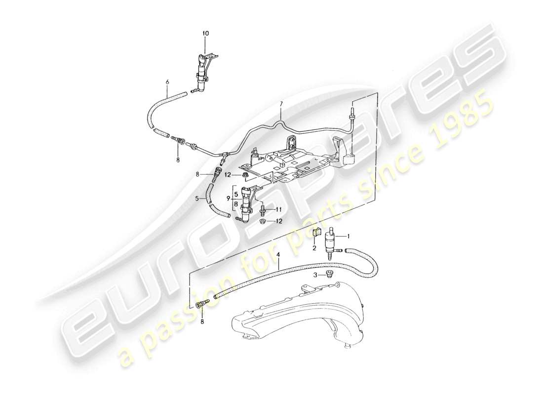 a part diagram from the porsche boxster parts catalogue