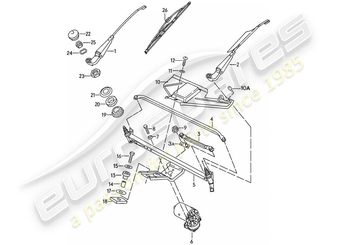 VIEW PARTS DIAGRAMS FROM THE PORSCHE 924 PARTS CATALOGUE a part diagram from the porsche 924 parts catalogue