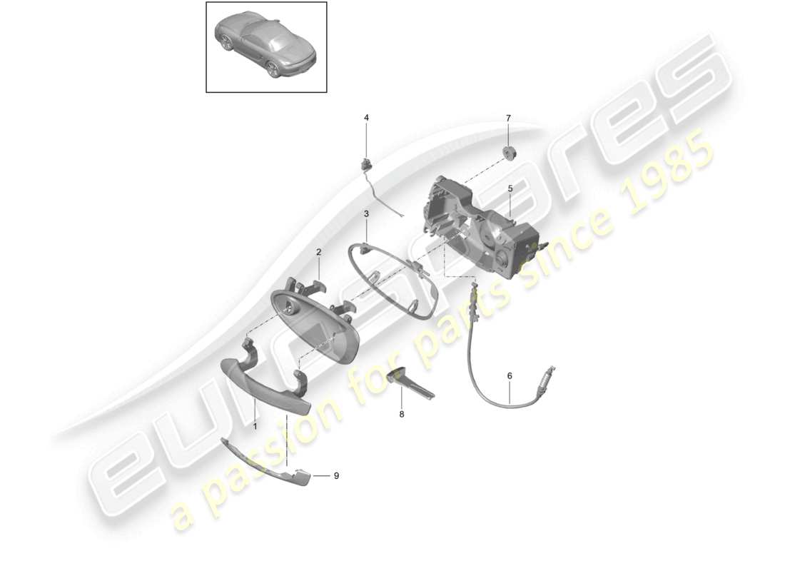 a part diagram from the porsche boxster parts catalogue
