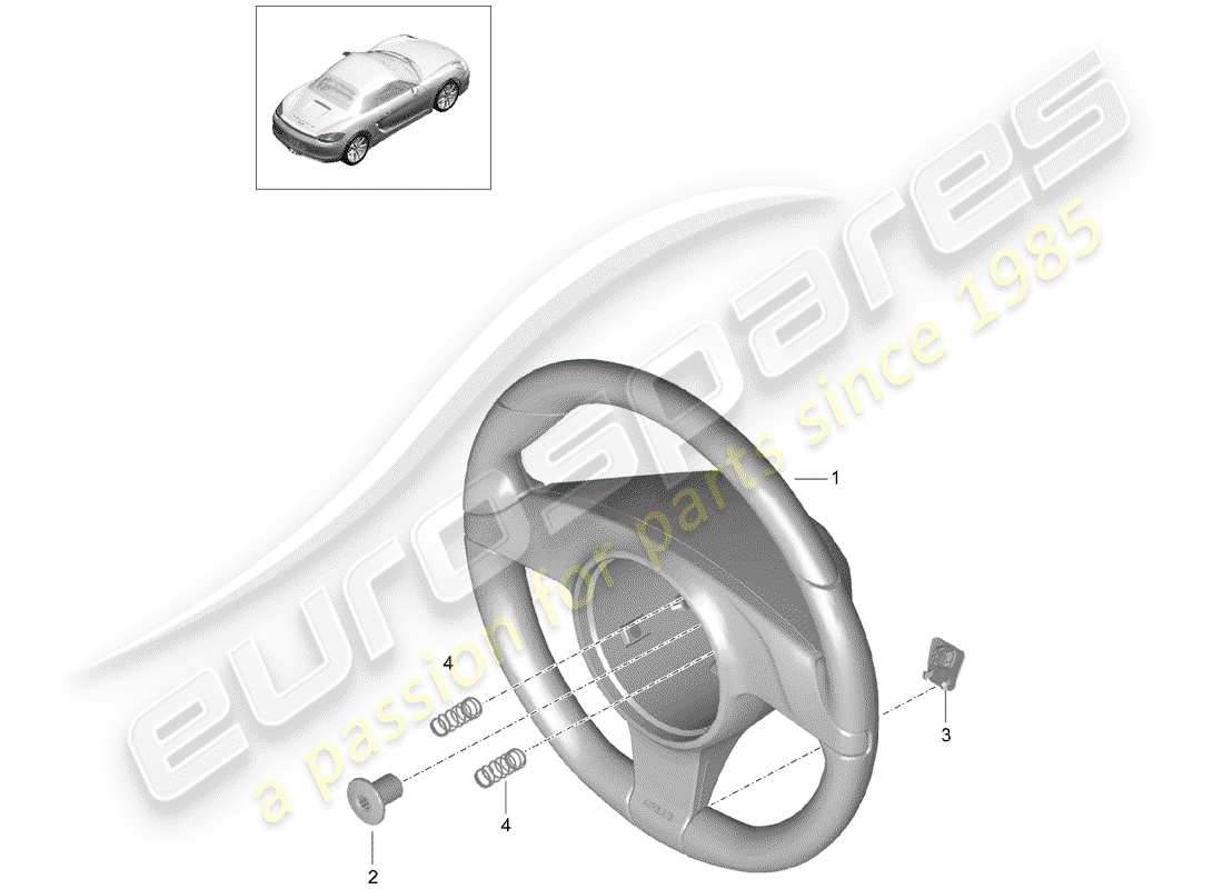 VIEW PARTS DIAGRAMS FROM THE PORSCHE BOXSTER PARTS CATALOGUE a part diagram from the porsche boxster parts catalogue