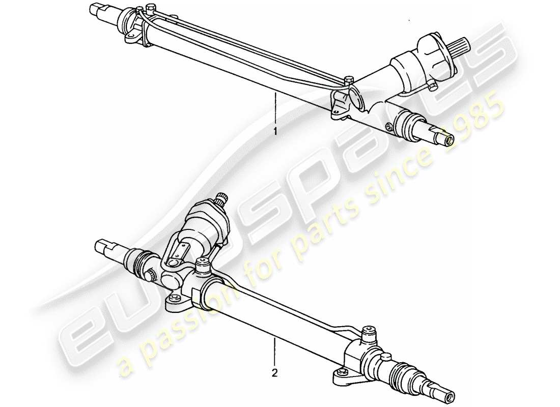 a part diagram from the porsche 1991 (refurbished and exchange catalogue) parts catalogue