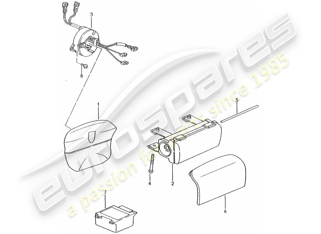 VIEW PARTS DIAGRAMS FROM THE PORSCHE 996 PARTS CATALOGUE a part diagram from the porsche 996 parts catalogue