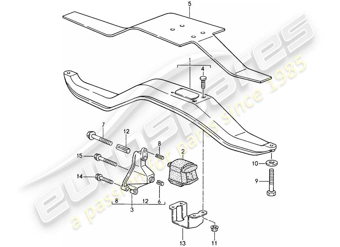 a part diagram from the porsche 1994 (968) parts catalogue