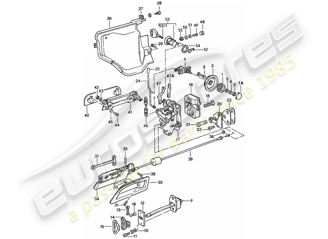 a part diagram from the porsche 1979 (928) parts catalogue