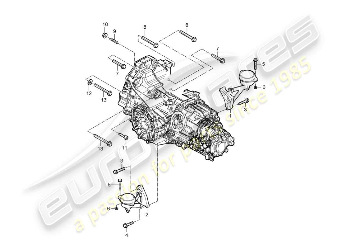 a part diagram from the porsche 2007 (987 cayman) parts catalogue