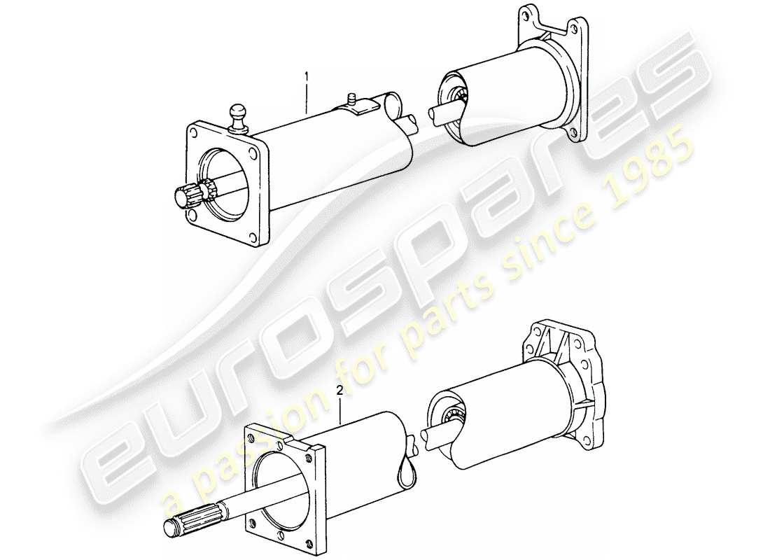 a part diagram from the porsche 2008 (refurbished and exchange catalogue) parts catalogue