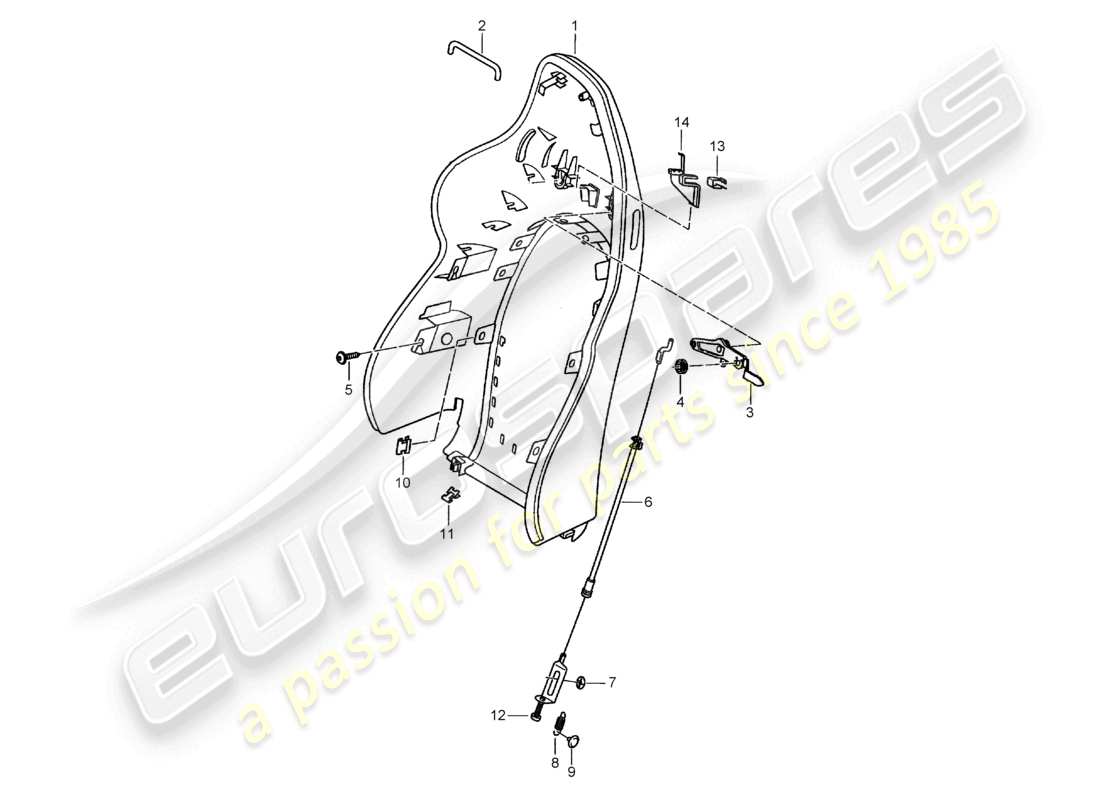 VIEW PARTS DIAGRAMS FROM THE PORSCHE BOXSTER PARTS CATALOGUE a part diagram from the porsche boxster parts catalogue