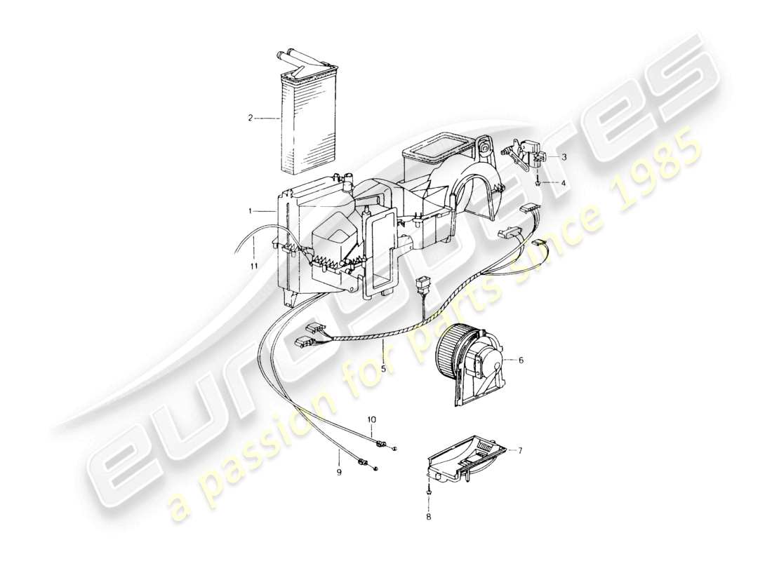 VIEW PARTS DIAGRAMS FROM THE PORSCHE BOXSTER PARTS CATALOGUE a part diagram from the porsche boxster parts catalogue