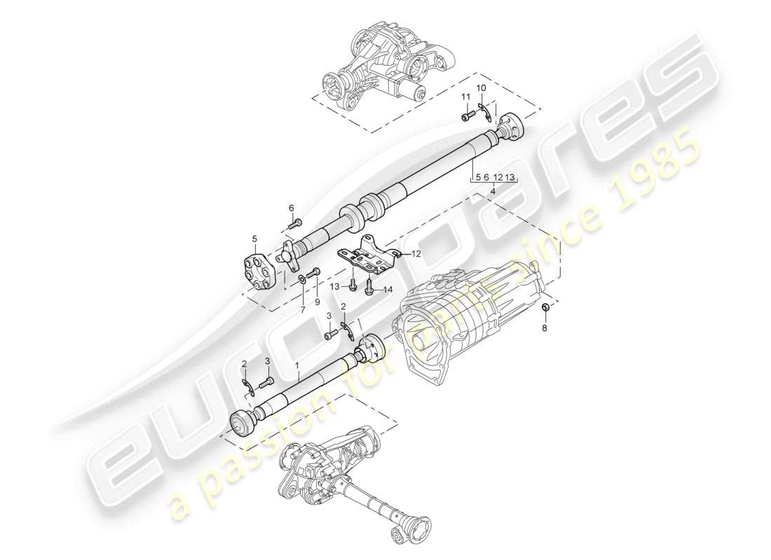 a part diagram from the porsche cayenne parts catalogue